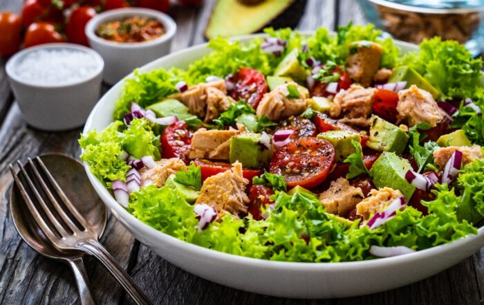 Ensalada de Bonito del Norte Fresco de Costera.